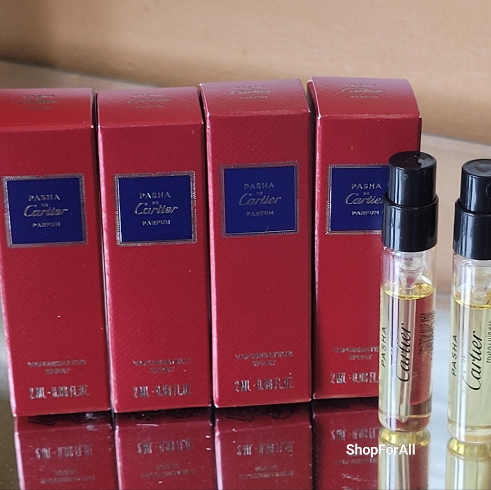 ❤️ 4 for $25 PASHA de Cartier Travel Mini Vial NEW IN BOX